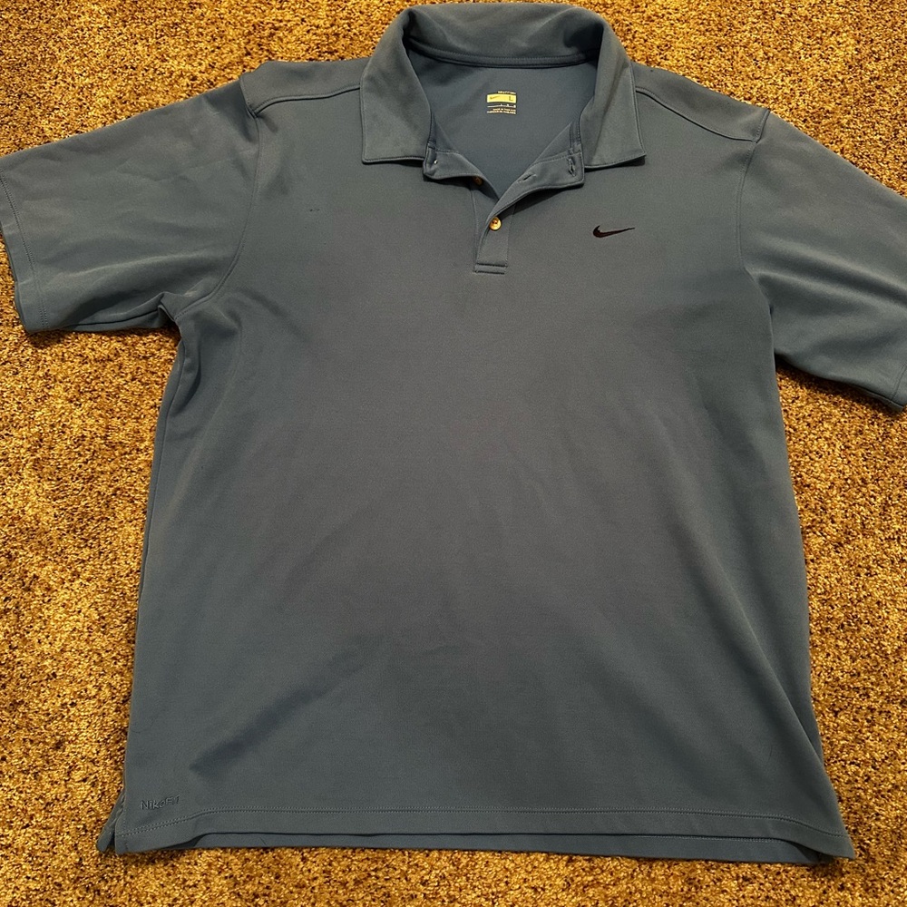 Nike dri fit polo large